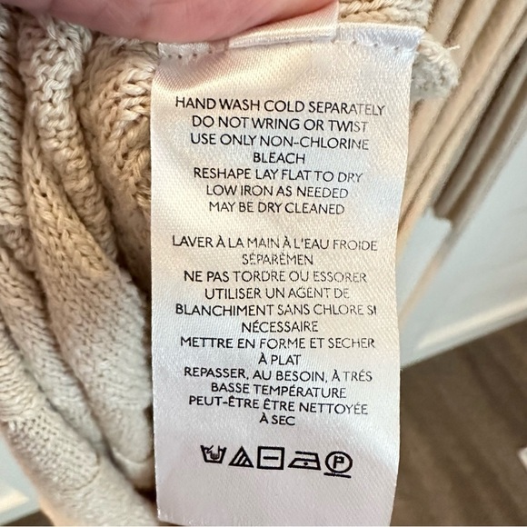 FREE PEOPLE L Wanda rib cowl neck woman Natural stretch oversized maxi dress - Picture 10 of 15